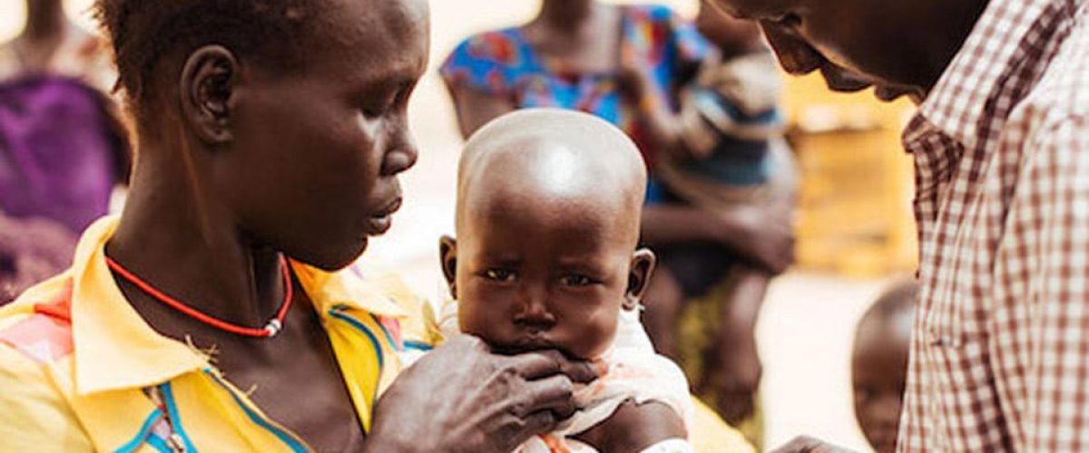 Reviewed - HB

Relevant Report:  MAF3:  2017-Q3 - Tearfund     

Tearfund Nutrition Extension Worker, David Garang, at a centre in Maar, South Sudan.     

This is a Tearfund blog post that they have given us permission to use, but must include a credit. You can find more pictures of Tearfund’s feeding program in Motot from a 2015 story titled "The 2-Hour Walk for Life”.
Tearfund is carrying on their work of nutrition feeding centers in Jonglei, Uror, and Twic East Counties, such as the one in Maar featured in this Tearfund blog story. MAF has been flying for Tearfund to places such as Mabior-Panyagor in Twic East County where Tearfund has a significant base, and Pochalla where they are exploring for possible work at this time. Yuai and Pieri are locations close to the Motot base in Uror County. The plumpy’nut cargo is for the feeding centres across the region.